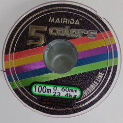 BENDAO MULTICOLORED FISHING LINE 0.60MM X 100 METERS