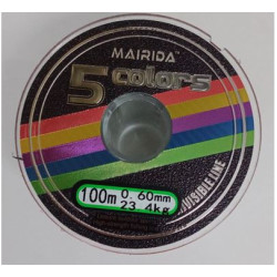 BENDAO MULTICOLORED FISHING LINE 0.60MM X 100 METERS