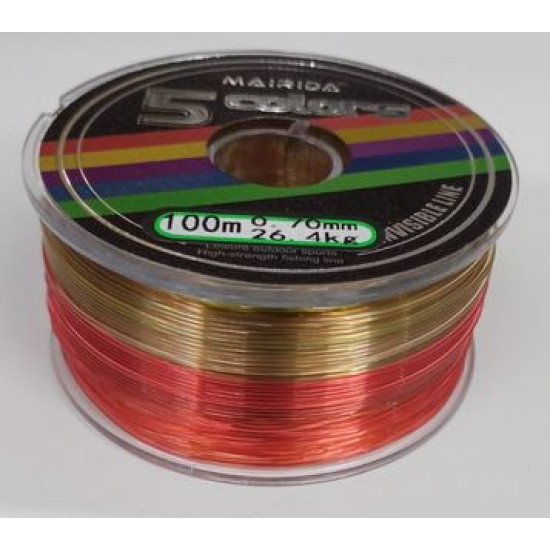 BENDAO MULTICOLORED FISHING LINE 0.70MM X 100 METERS