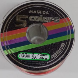 BENDAO MULTICOLORED FISHING LINE 0.70MM X 100 METERS