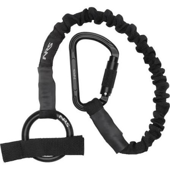 KARABINER WITH ELASTICATED COW-TAIL