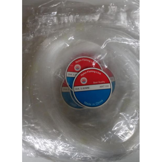 FISHING LINE 0.80MM X 100 YARDS X 1 DOZEN