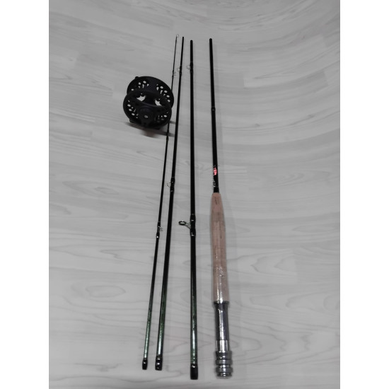FLY ROD AND REEL COMBO BLACK