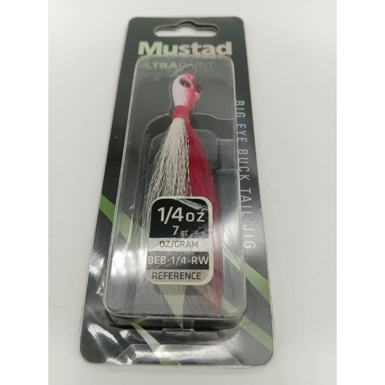 MUSTAD BIG EYE BUCK TAIL JIG 1/4  OZ X 7GR