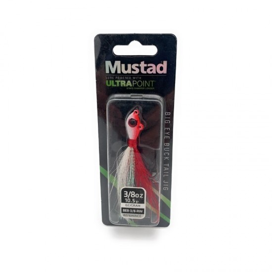 MUSTAD BIG EYE BUCK TAIL JIG  X 3/8 OZ