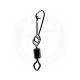 MUSTAD ROLLING SWIVELS WITH DIAMOND EYE & HOOK SNAP