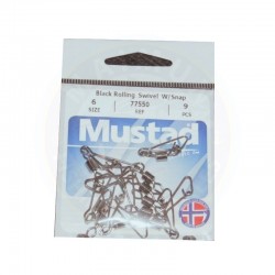 MUSTAD ROLLING SWIVELS W/DIAMOND EYE SIZE 10