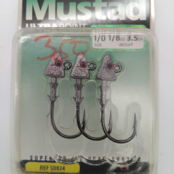 MUSTAD SHAD JIG HEAD SIZE 2/0 WEIGHT 3/16 grams