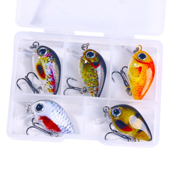 5pcs Mini Fish Bass Fishing Lure