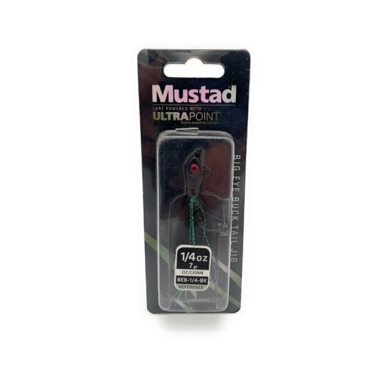 MUSTAD BIG EYE BUCKTAIL JIG 1/8 OZ 3.5GR BEB-1/8-WH