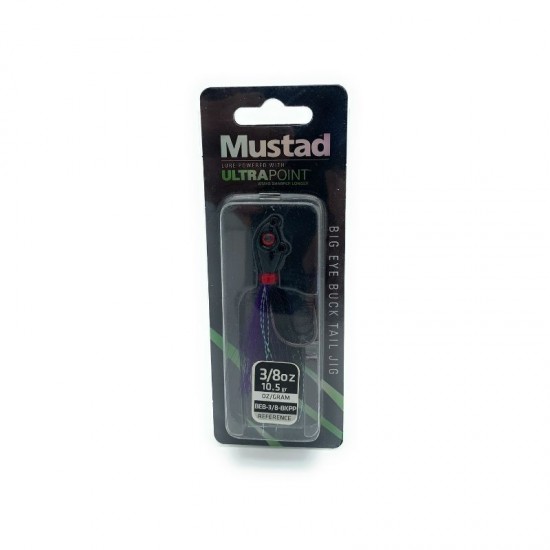 MUSTAD BIG EYE BUCKTAIL JIG 3/8 OZ BEB-3/8-WCH MUSTAD BIG EYE BUCKTAIL JIG 3/8 OZ BEB-3/8-WCH