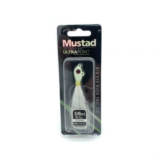 MUSTAD BIG EYE BUCKTAIL JIG 3/8 OZ BEB-3/8-WCH MUSTAD BIG EYE BUCKTAIL JIG 3/8 OZ BEB-3/8-WCH