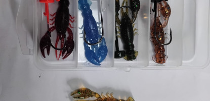 SOFT BAIT SET 5 PCS EACH COLOR+HOOKS