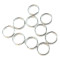 STAINLESS STEEL SPLIT RINGS SIZE 2 10PCS/PKT