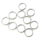 STAINLESS STEEL SPLIT RINGS SIZE 2 10PCS/PKT