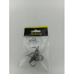 TREBLE HOOKS SIZE 2 5PCS/PKT