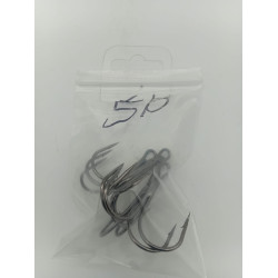 TREBLE HOOKS SIZE 5/0 5PCS/PKT