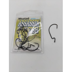 MUSTAD WORM HOOK SIZE 1/0 38105NP-BN-1/0