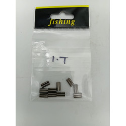 ALUMINIUM SLEEVES 1.7MM X 10PCS/ PKT