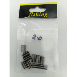 ALUMINIUM SLEEVES 2.0MM X 10PCS/ PKT