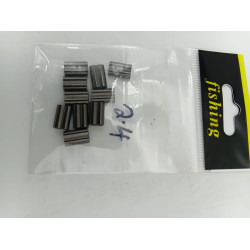 ALUMINIUM SLEEVES 2.4MM X 10PCS/ PKT